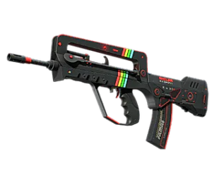 FAMAS ZX Spectron is one of the best cheap neon skins in the game