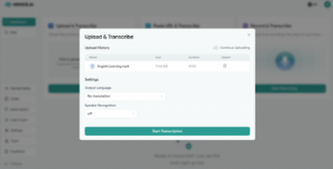 Choose Language and Speaker Settings