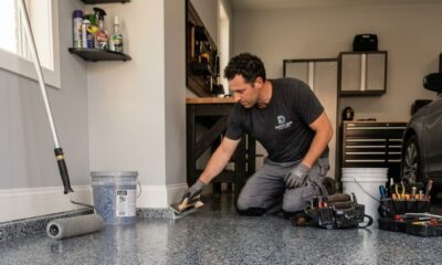 Flake Epoxy Garage Flooring